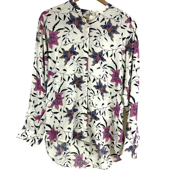 Isabel Marant Etoile NWT Catchell Shirt Floral Long Sleeve Size 36 (US 4) Flowy - Picture 3 of 10